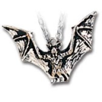 Vampyr Bat Pewter Necklace