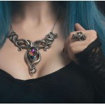 Kraken Pewter Octopus Gothic Necklace