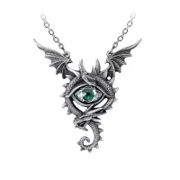 Eye of the Dragon Pewter Necklace