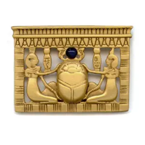 Egyptian Scarab Pectoral Brooch