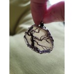 Smoky Quartz Tree of Life Hand Made Copper Pendant