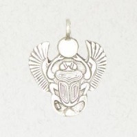 Khepri Scarab Pewter Egyptian Necklace