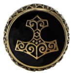 Thor Hammer Bronze Signet Ring