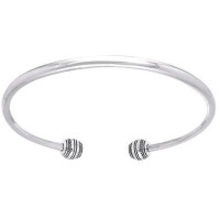 Add a Bead Sterling Silver Story Bead Bangle Bracelet