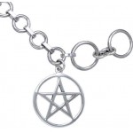 Pentacle Sterling Silver Toggle Bracelet