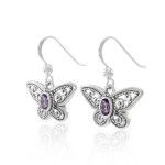 Butterfly Pendant & Earrings with Free Chain Gift Box Set