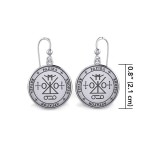 Archangel Raziel Sigil Small Earrings