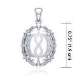 Infinity Natural Clear Quartz Pendant