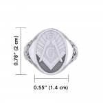 Masonic Mens Signet Ring