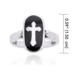 Celtic Cross Sterling Silver Ring