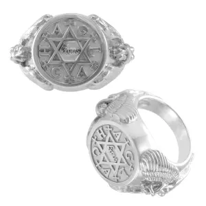 Angel Talisman Occult Small Mens Signet Ring