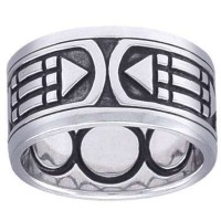 Atlantis Sacred Geometry Band Ring