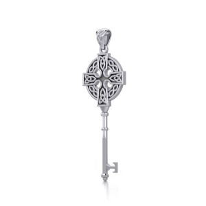 Celtic Cross Spiritual Enchantment Key Pendant