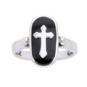 Celtic Cross Sterling Silver Ring