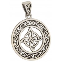 Celtic Quaternary Knot Sterling Silver Pendant