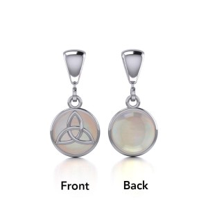 Celtic Triquetra Mother of Pearl Flip Pendant