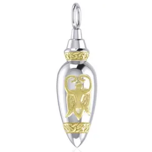 Goddess Silver and Gold Bottle Pendant