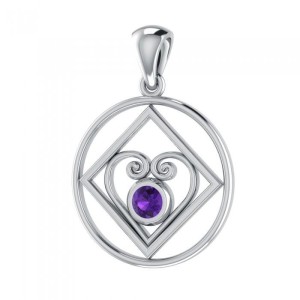 Heart of Power NA Recovery Amethyst Pendant