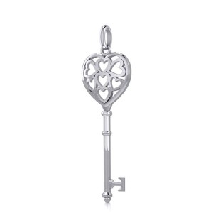 Hearts in Heart Spiritual Enchantment Key Pendant