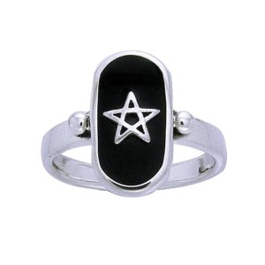 Pentagram Sterling Silver Ring