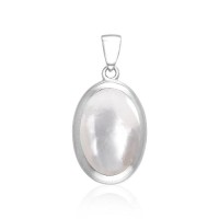 Mother of Pearl Oval Cabochon Pendant