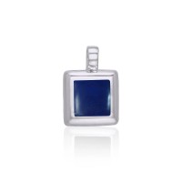 Lapis Small Square Cabochon Pendant