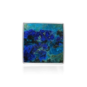 Azurite Modern Square Pendant