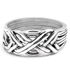 8 Band Light Turkish Puzzle Ring