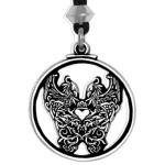 Double Phoenix Pewter Pendant